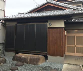 塗装後の雨戸