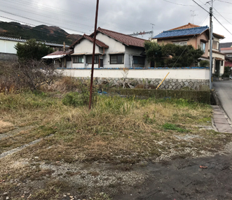 施工前の空き地の状態